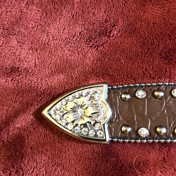 Turquoise Rhinestone Belt - Picture 9 of 10